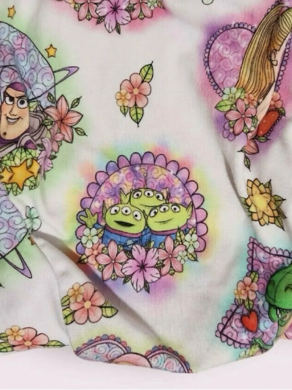 Toy Story Character Floral Print Shorts